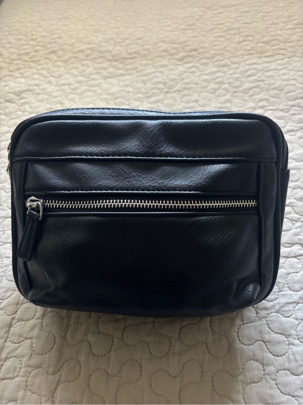 Black Leather UNISEX Waist & Crossbody Bag - Picture 7 of 13